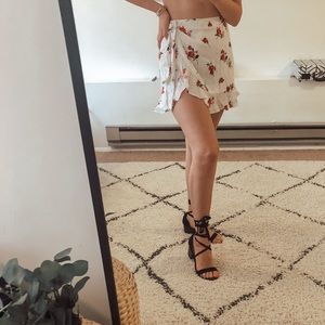 Floral spring skirt